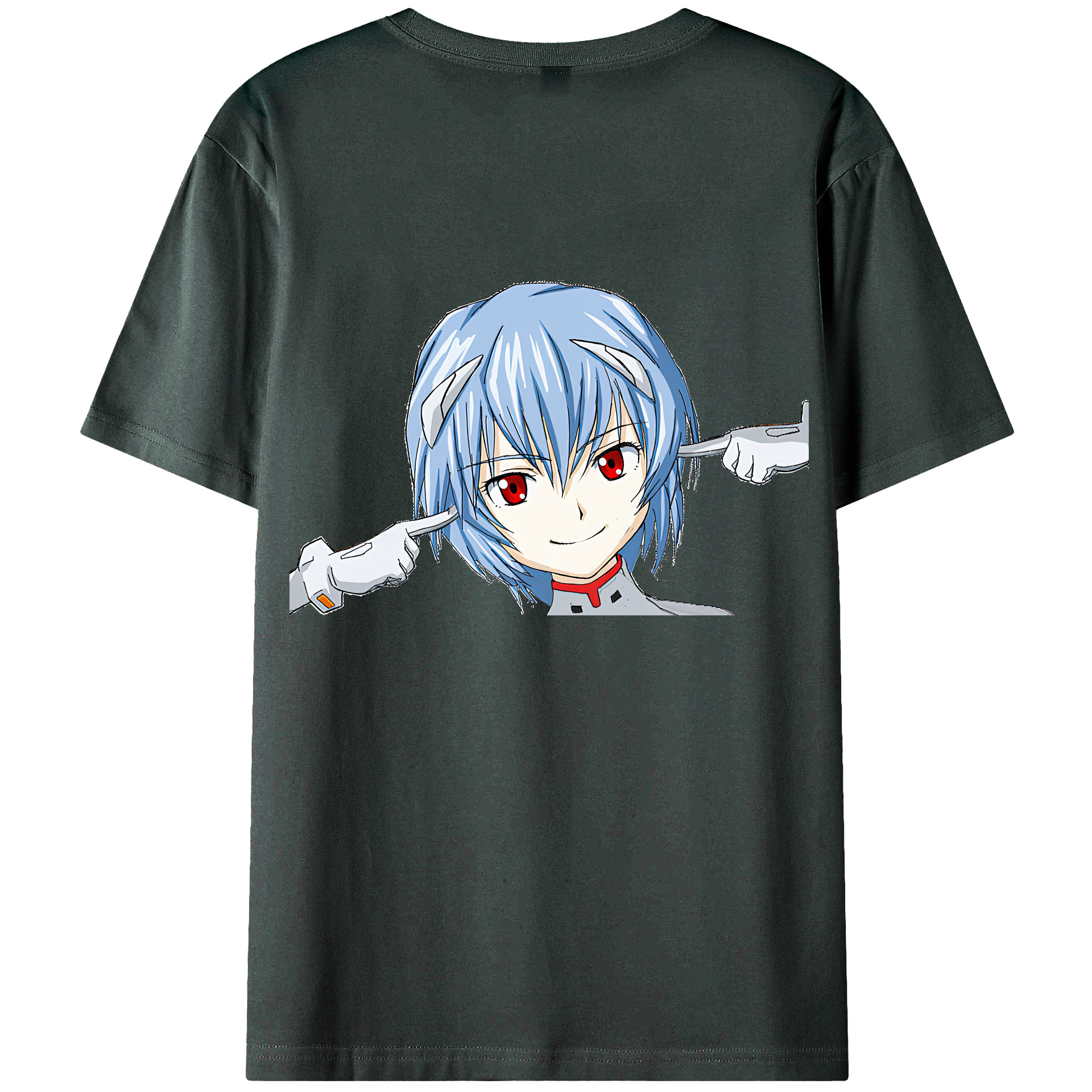 （画像用） EVA 新世紀エヴァンゲリオン 綿100％ メンズ半袖Tシャツ（バックプリント） 通気性